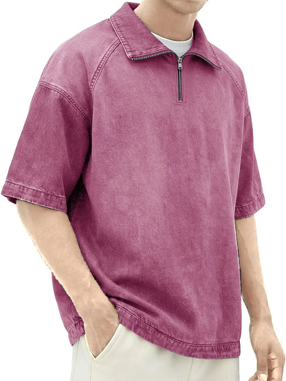 DENTON - CAMISA DE DENIM CON CREMALLERA