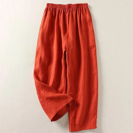 SOFIA | FLOW PANTALONES DE ALGODÓN Y LINO