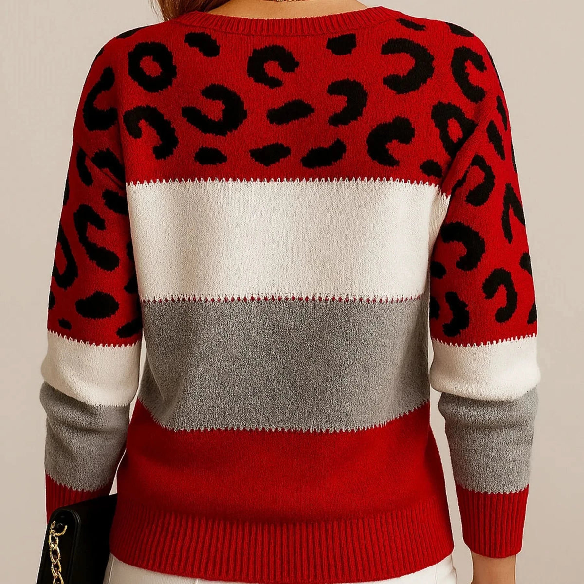 VELORA | SUETER DE LUJO CON ESTAMPADO DE LEOPARDO