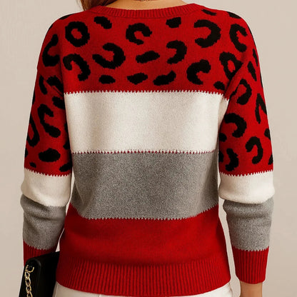 VELORA | SUETER DE LUJO CON ESTAMPADO DE LEOPARDO