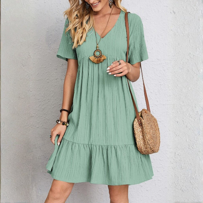 KATY | VESTIDO ELEGANTE QUE FAVORECE VIENTRE