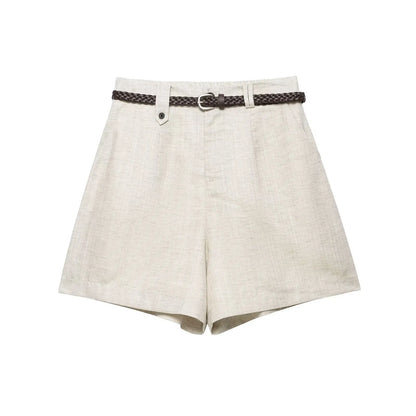 KAYLA | PANTALONES CORTOS DE LINO