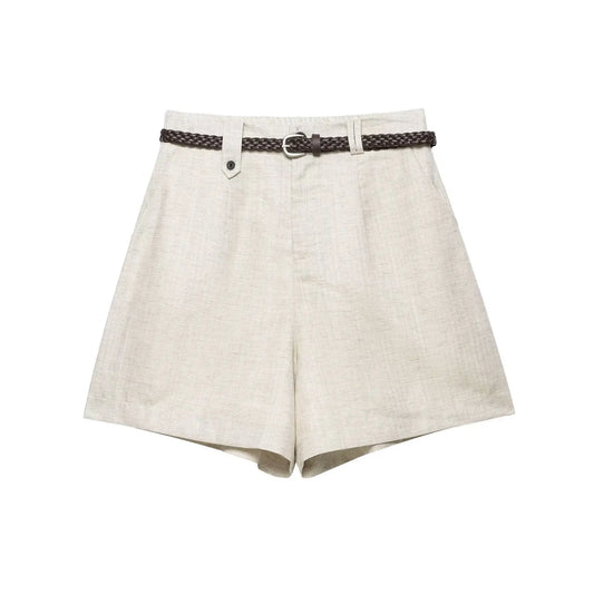 KAYLA | PANTALONES CORTOS DE LINO