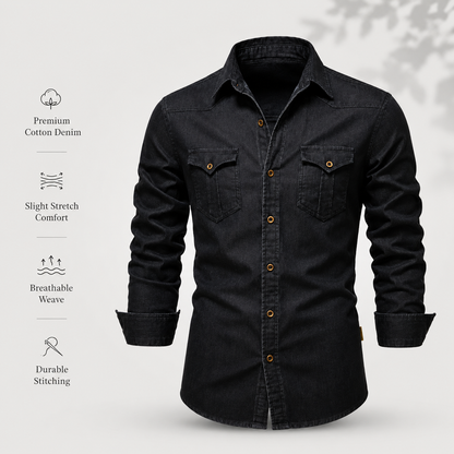 ADAPTIVEFIT | CAMISA VAQUERA DE ALGODON