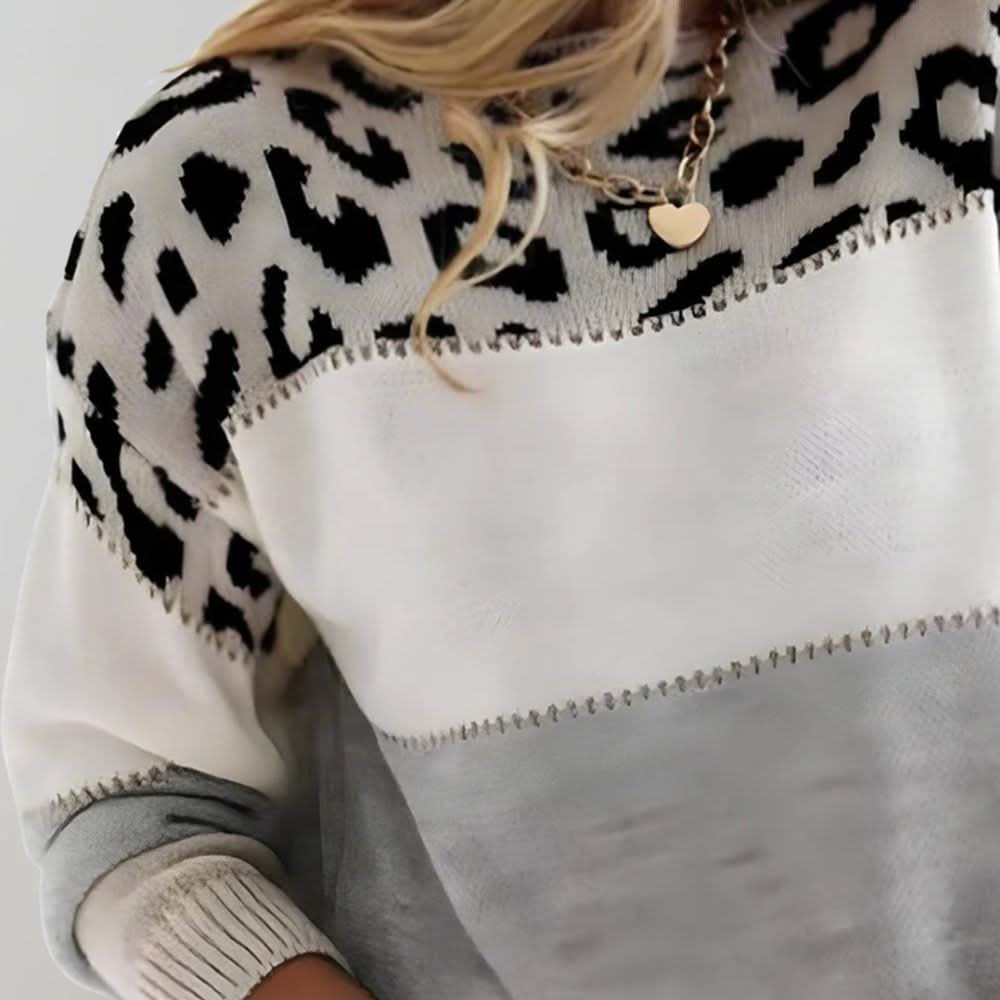 VELORA | SUETER DE LUJO CON ESTAMPADO DE LEOPARDO