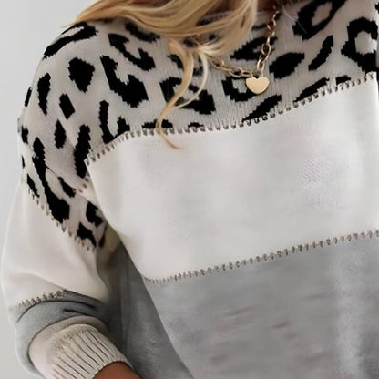 VELORA | SUETER DE LUJO CON ESTAMPADO DE LEOPARDO
