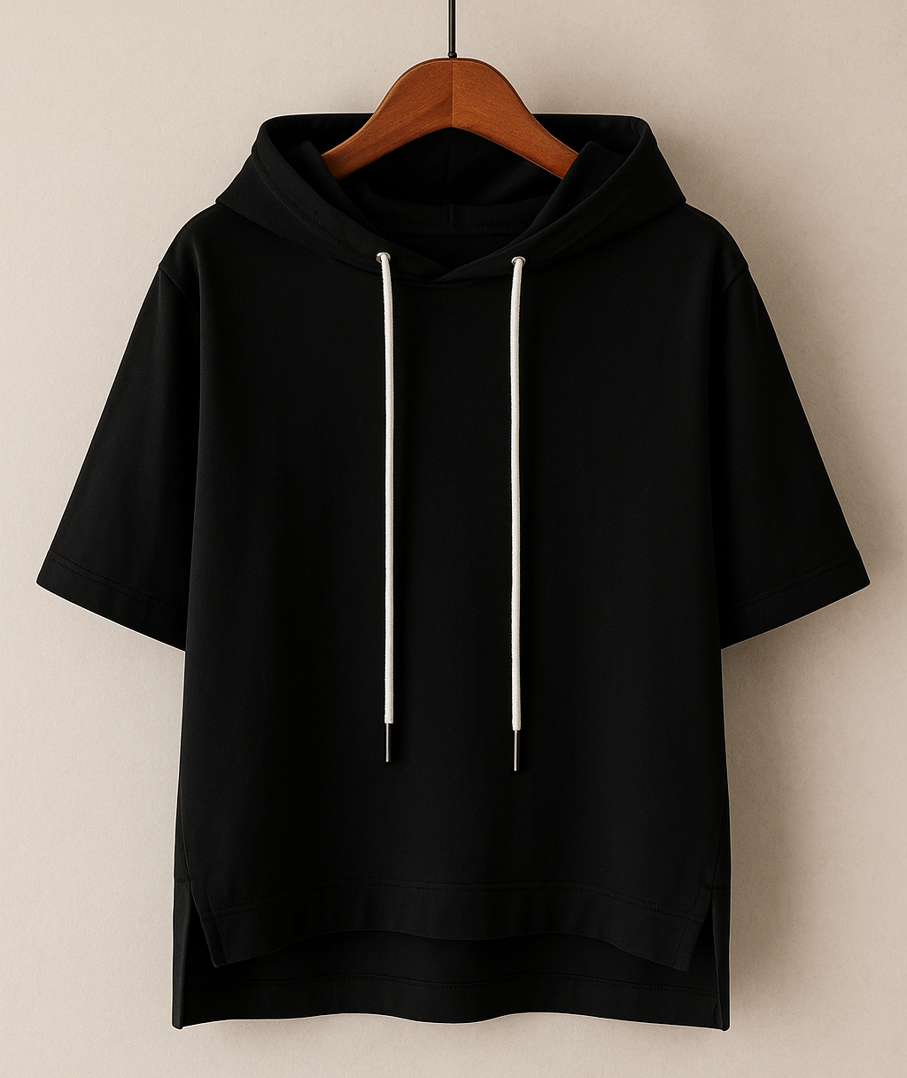 ALISON | SUDADERA CON CAPUCHA MANGA CORTA