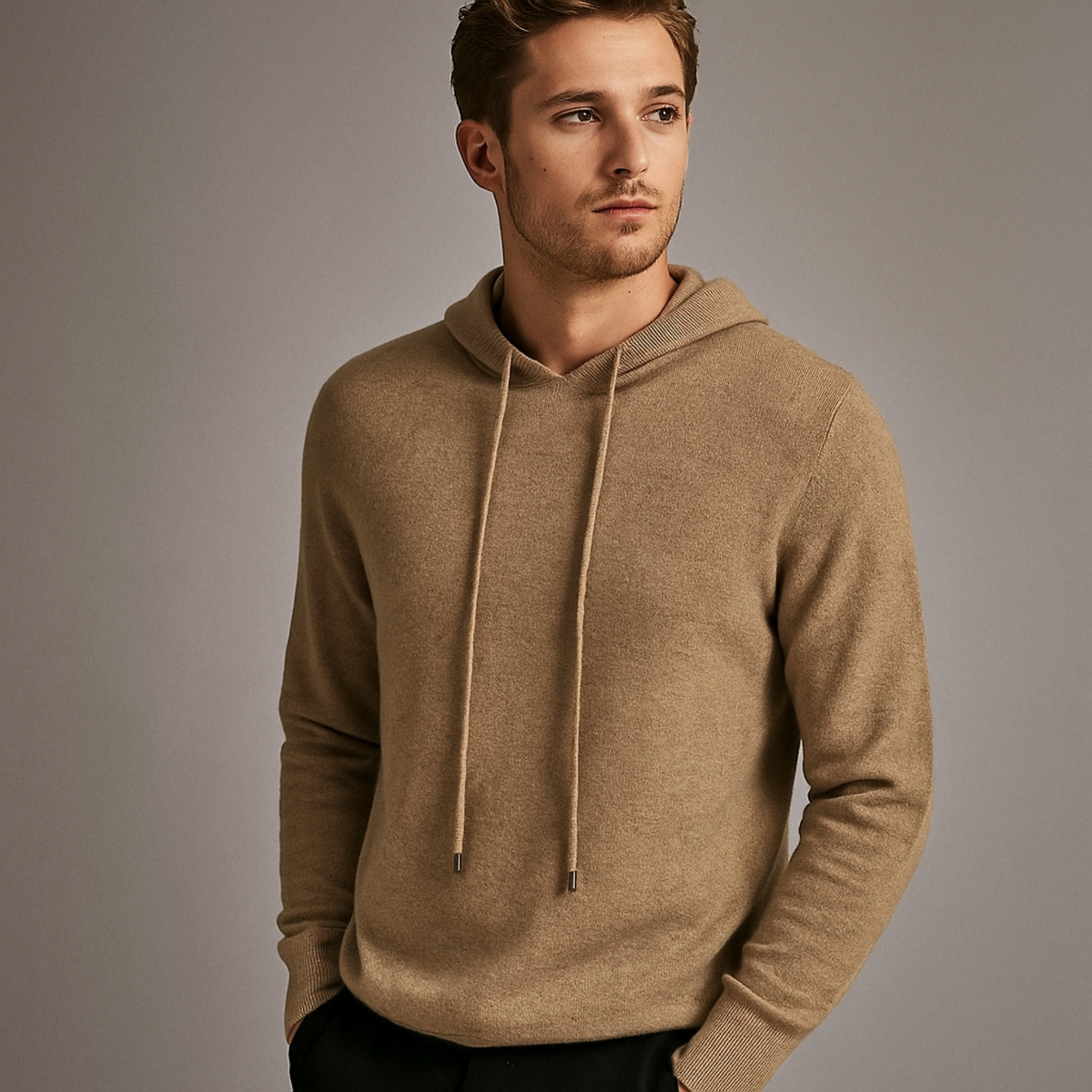 MERINO | SUDADERA CON CAPUCHA DE LANA