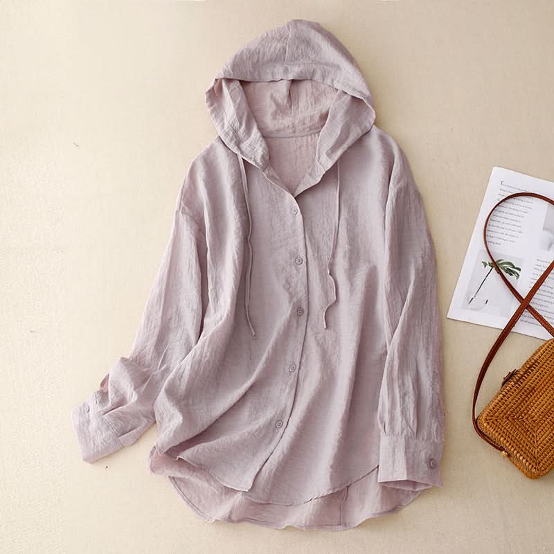 VICTORIA | SUDADERA CON CAPUCHA DE LINO