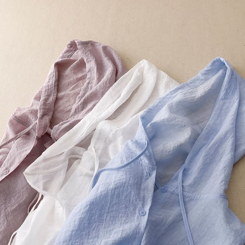 VICTORIA | SUDADERA CON CAPUCHA DE LINO