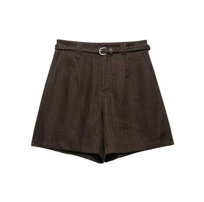 KAYLA | PANTALONES CORTOS DE LINO
