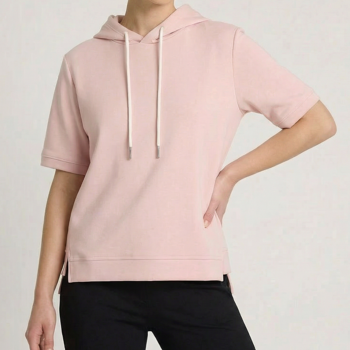 ALISON | SUDADERA CON CAPUCHA MANGA CORTA