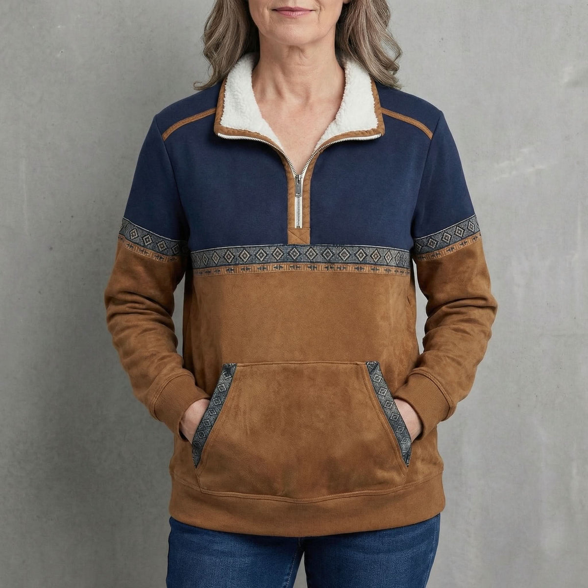 ELIRA | SUDADERA CÓMODA CON CREMALLERA
