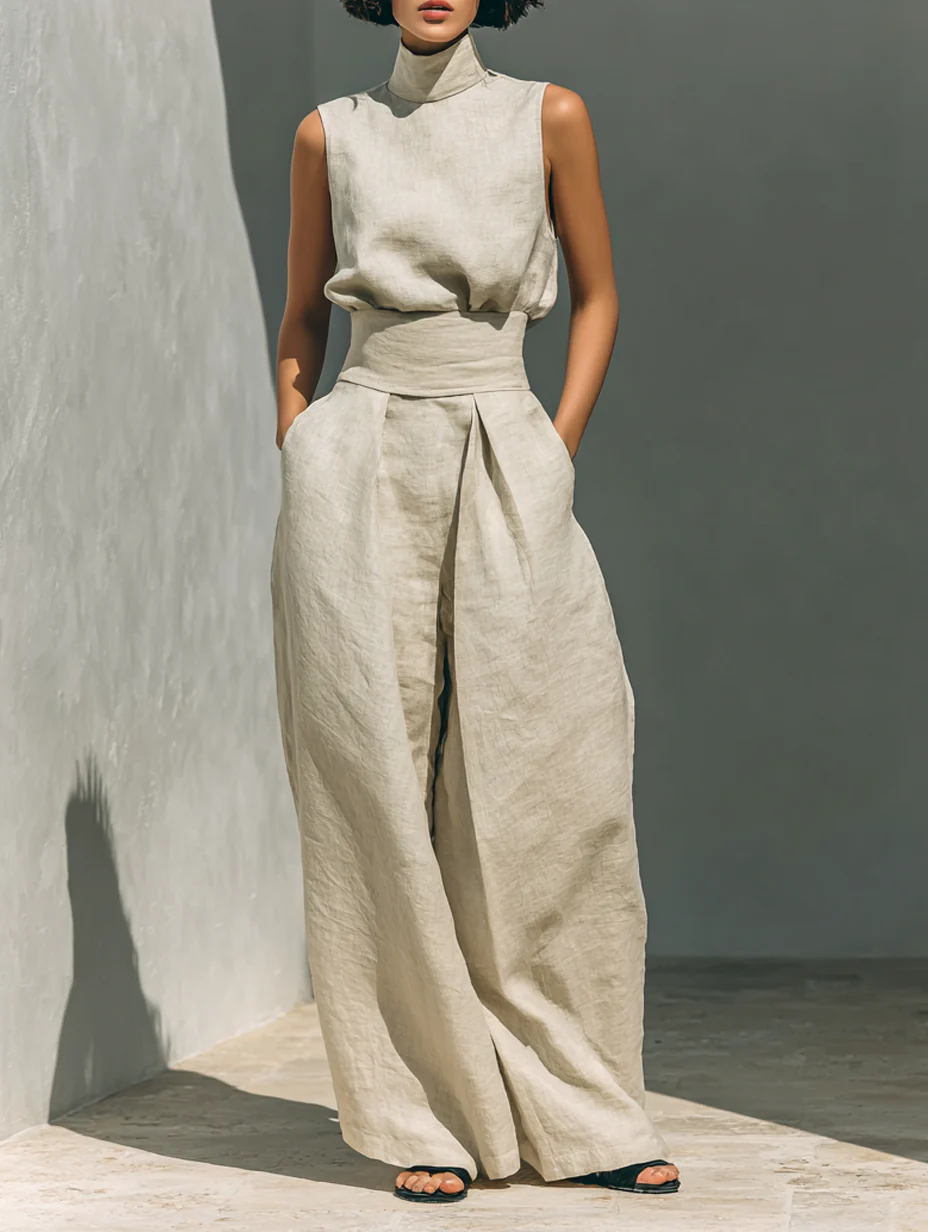 CARMEN | CONJUNTO SIN MANGAS Y PANTALON ANCHO