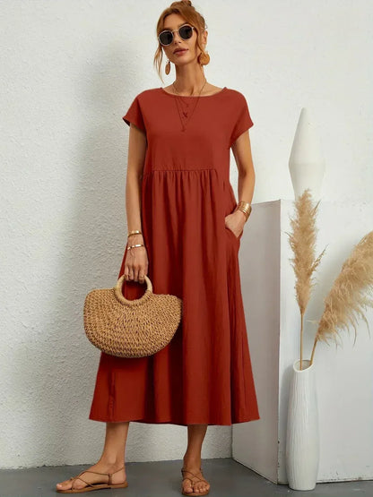 CARMEN | VESTIDO MIDI FLUIDO