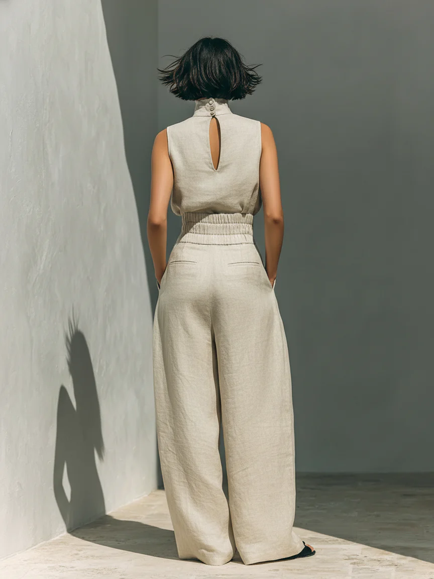 CARMEN | CONJUNTO SIN MANGAS Y PANTALON ANCHO