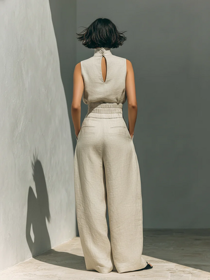 CARMEN | CONJUNTO SIN MANGAS Y PANTALON ANCHO