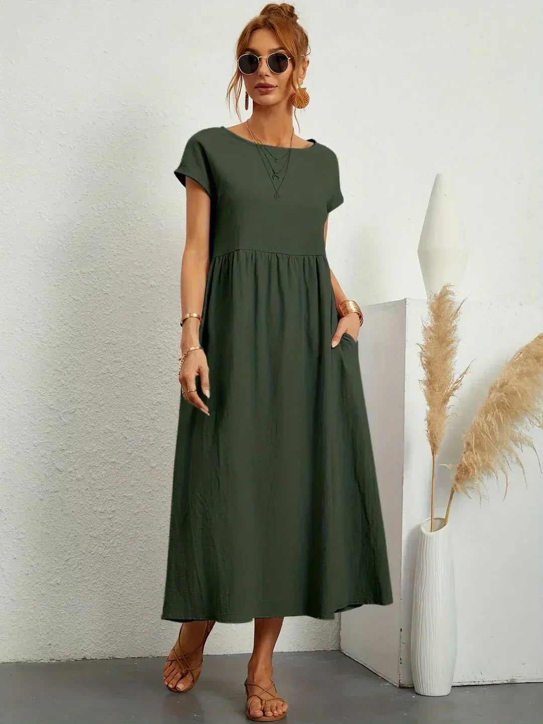 CARMEN | VESTIDO MIDI FLUIDO