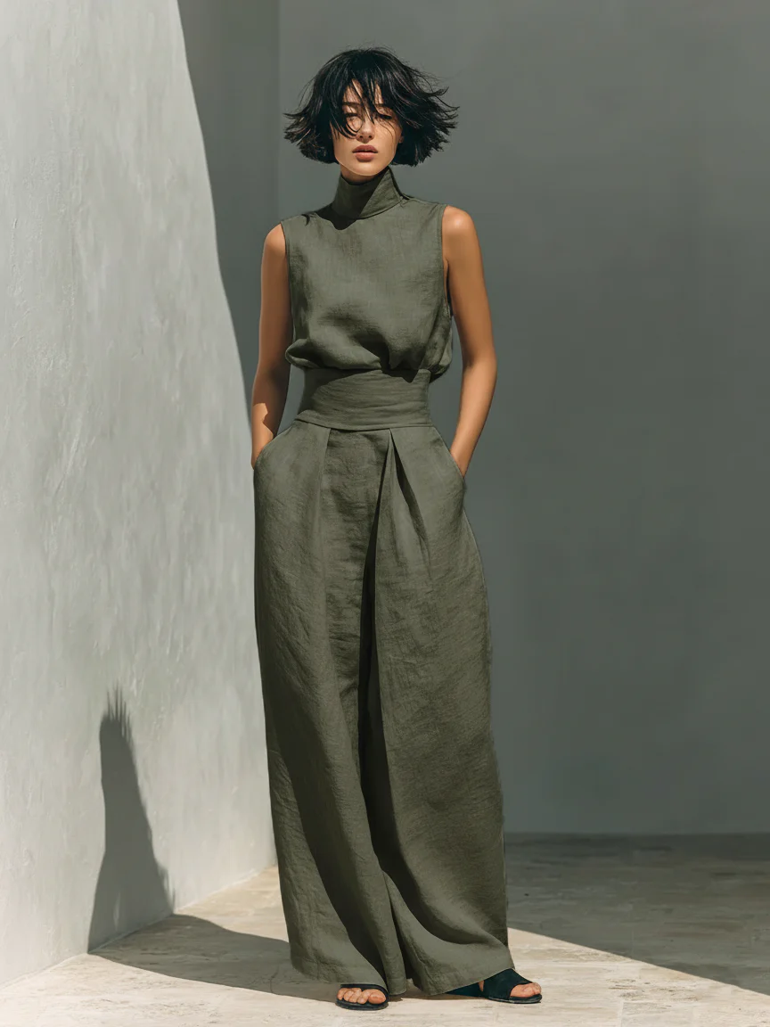 CARMEN | CONJUNTO SIN MANGAS Y PANTALON ANCHO