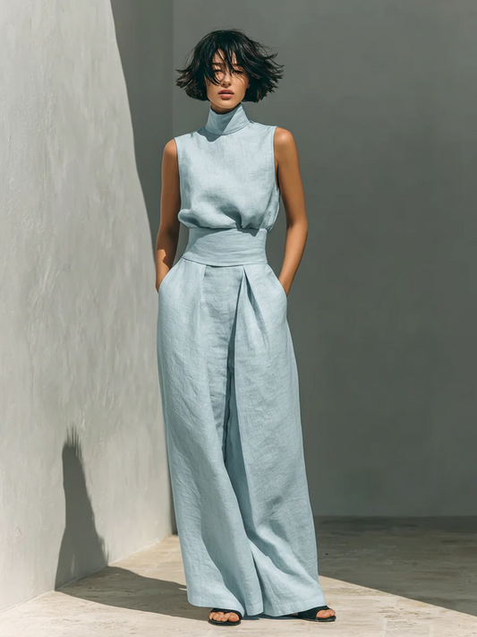 CARMEN | CONJUNTO SIN MANGAS Y PANTALON ANCHO