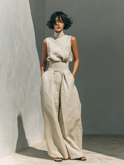 CARMEN | CONJUNTO SIN MANGAS Y PANTALON ANCHO