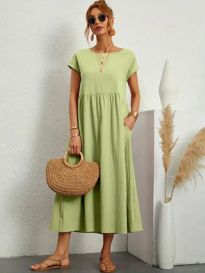 CARMEN | VESTIDO MIDI FLUIDO