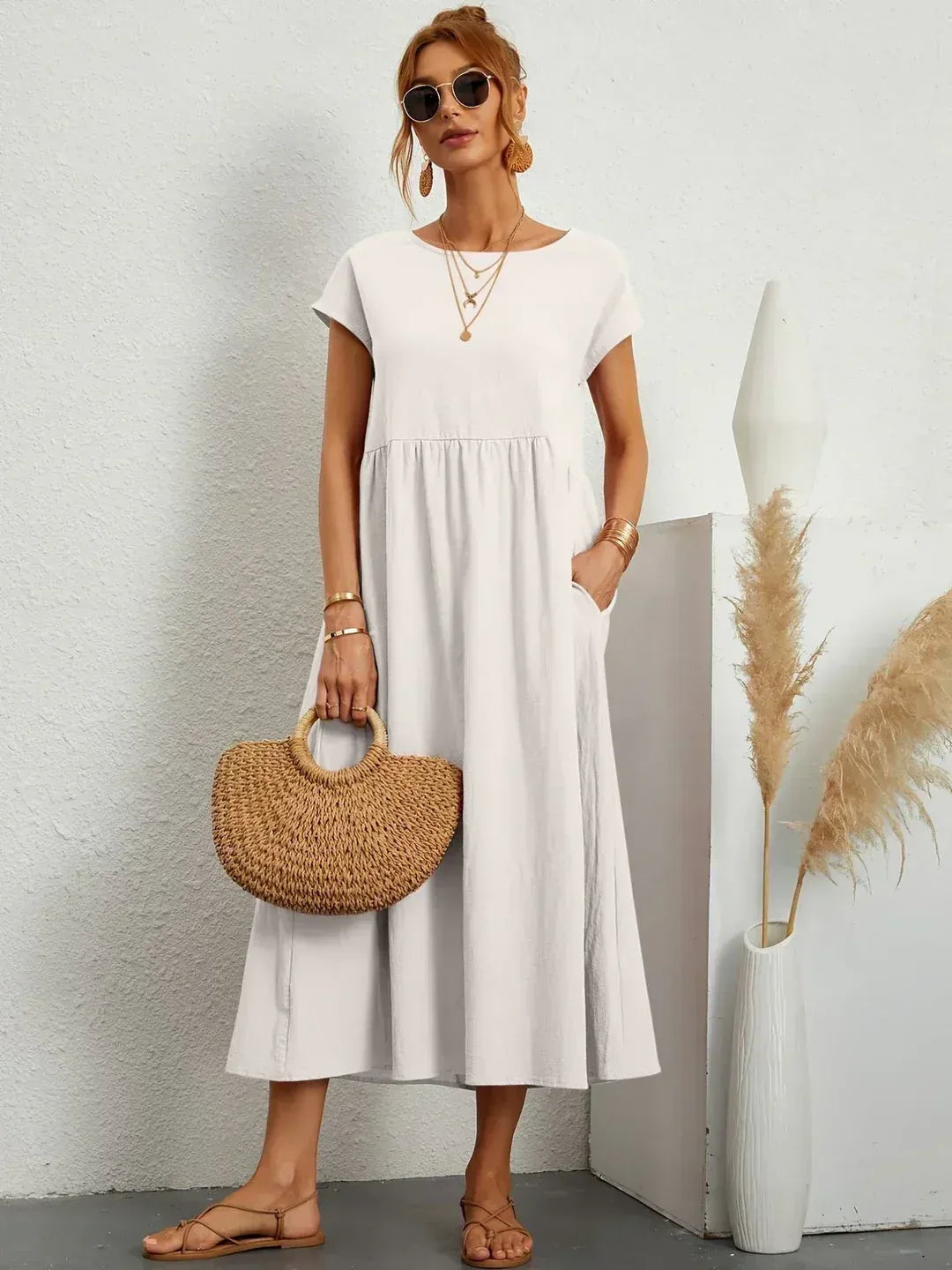 CARMEN | VESTIDO MIDI FLUIDO