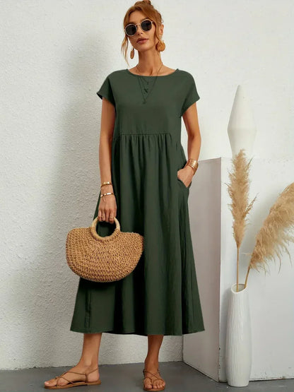 CARMEN | VESTIDO MIDI FLUIDO