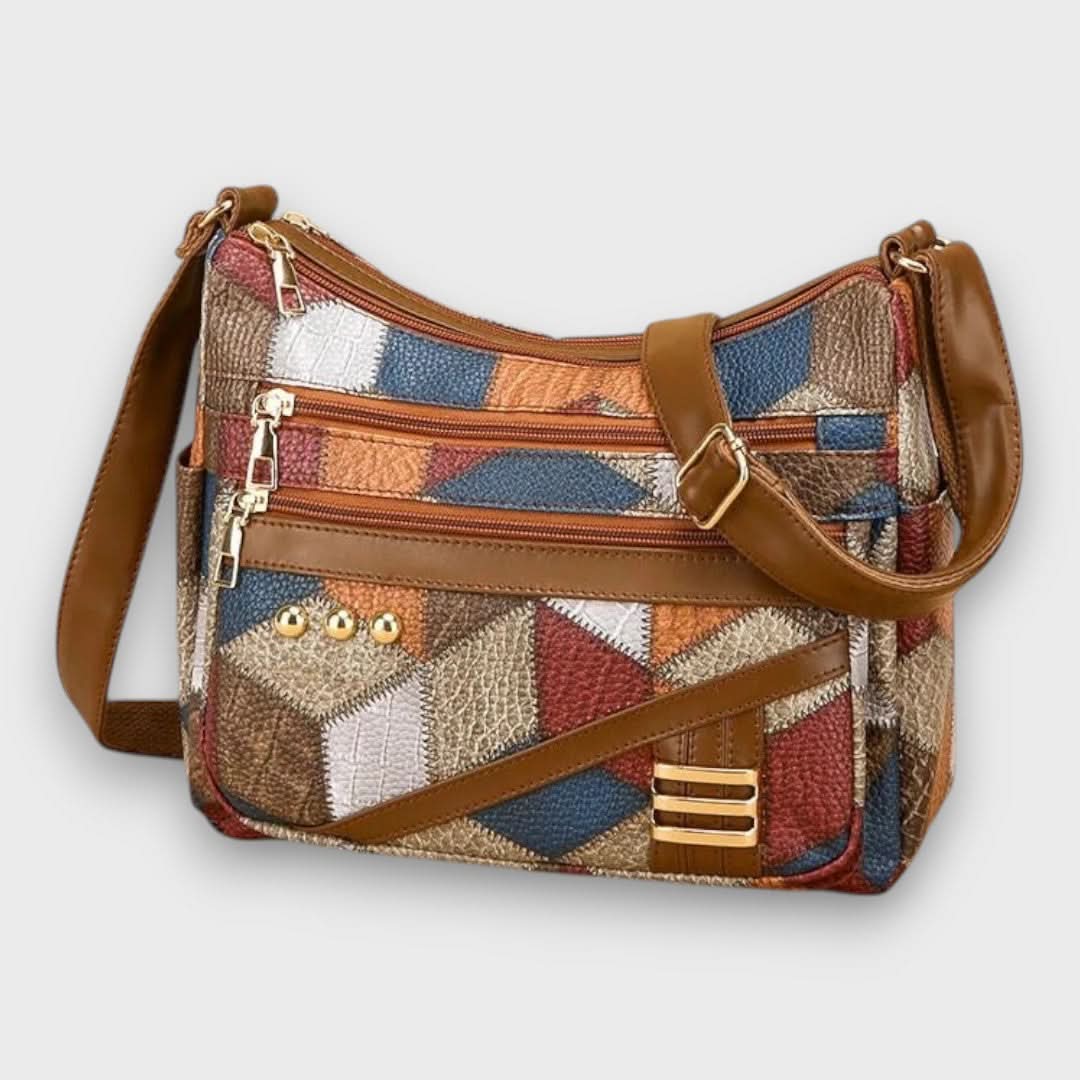 SOLARA | BOLSO DE HOMBRO CON DISEÑO DE REMACHES